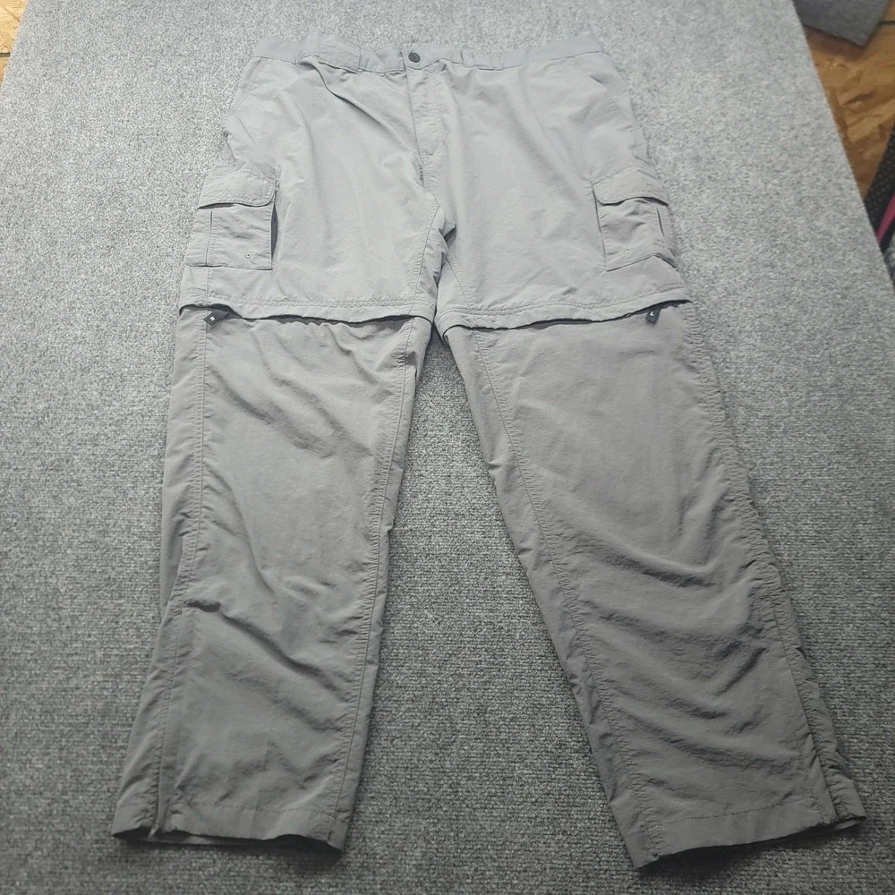 Magellan Outdoors Fish Gear Convertible Cargo Pants Gray 3XL SGMGMF7000 Mens